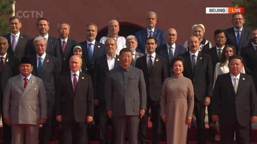Daniel Andrews is among the world leaders in Beijing.