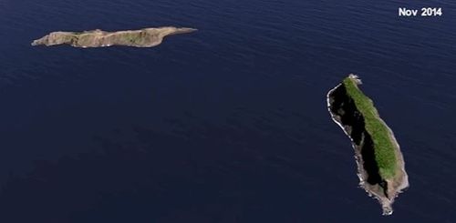 The island pictured in 2014. Picture: NASA Scientific Visualisation Studio