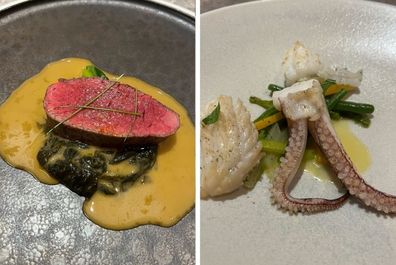 Dishes from fine dining restaurant Allta in Sydney