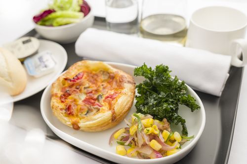 Qantas has also revealed the menu for it's Perth to London flight - with the food scientifically made to reduce jetlag.  