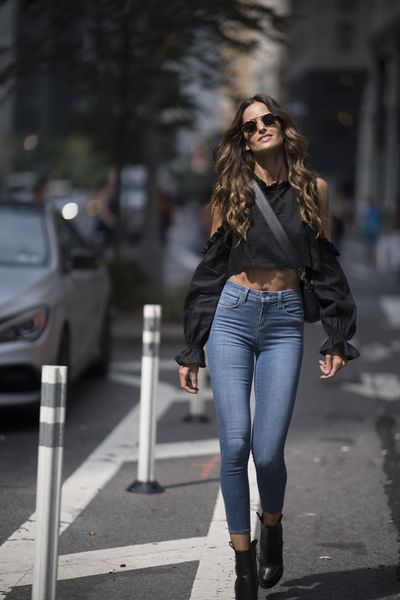 Izabel Goulart at the Victoria's Secret Casting Call in New York on August 21.