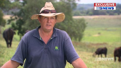 Cattle farmer Alastair McLaren's family and his stock have high levels of PFAS chemicals in their bodies from run-off at the nearby Richmond RAAF base.