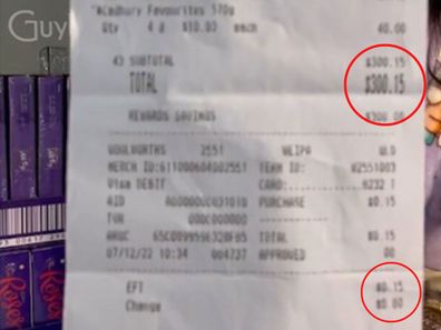 Woolworths customer gets $675 worth of chocolate for 15 cents