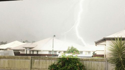 Forget the fireworks: parts of Queensland lit up with spectacular lightning. (9NEWS)