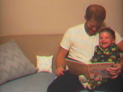 Prince Harry reads a story to Prince Harry