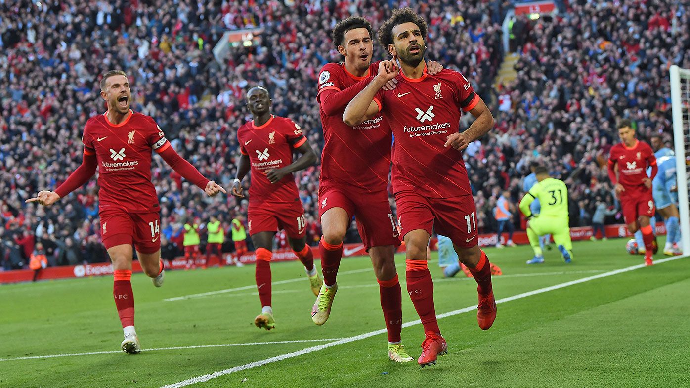 View Pics: Mohamed Salah Gives His Liverpool Jersey to Fans After Winning  Against Manchester City