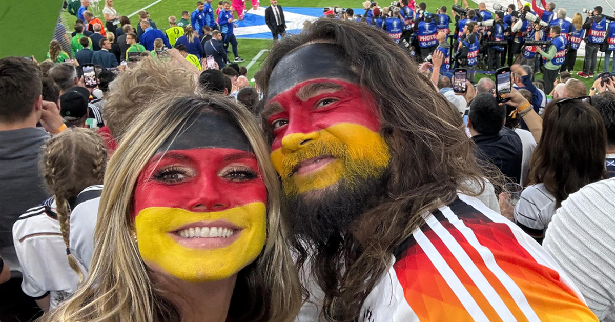 Euro 2024: Heidi Klum and daughter Leni support Germany at Germany vs Scotland match