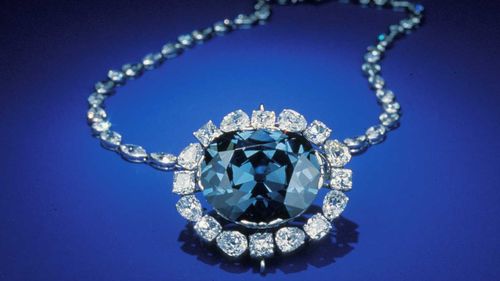 This undated image, made available by the Smithsonian Institution, shows Hope Diamond.  (AAP)