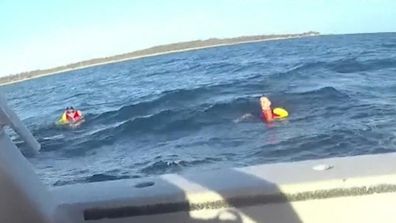 Fishermen clinging to esky off WA coast rescued, but devastated they lost their beer.