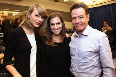 Just casually hanging out at a theatre show with Marnie from <i>Girls</i> (Allison Williams) and Walter White from <i>Breaking Bad</i> (Bryan Cranston).  <br/>