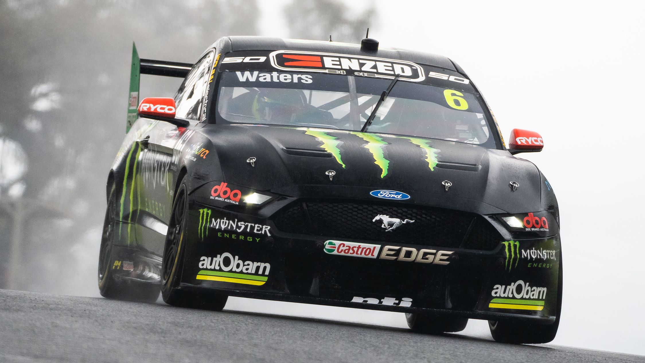 Cameron Waters driver of the #6 Monster Energy Racing Ford Mustang during practice for the Bathurst 1000, which is race 30 of 2022 Supercars Championship Season at Mount Panorama on October 08, 2022 in Bathurst, Australia. (Photo by Daniel Kalisz/Getty Images)