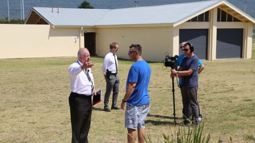 Police, key witnesses and Cheryl's brother returned to the scene. (NSW Police Force)