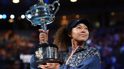 Naomi Osaka claims the 2021 Australian Open. (Getty)