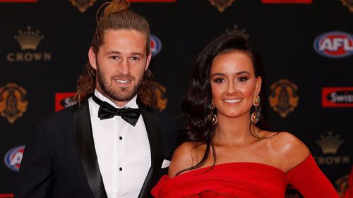 The happy couple at the Brownlow Awards last year. (Getty Images)
