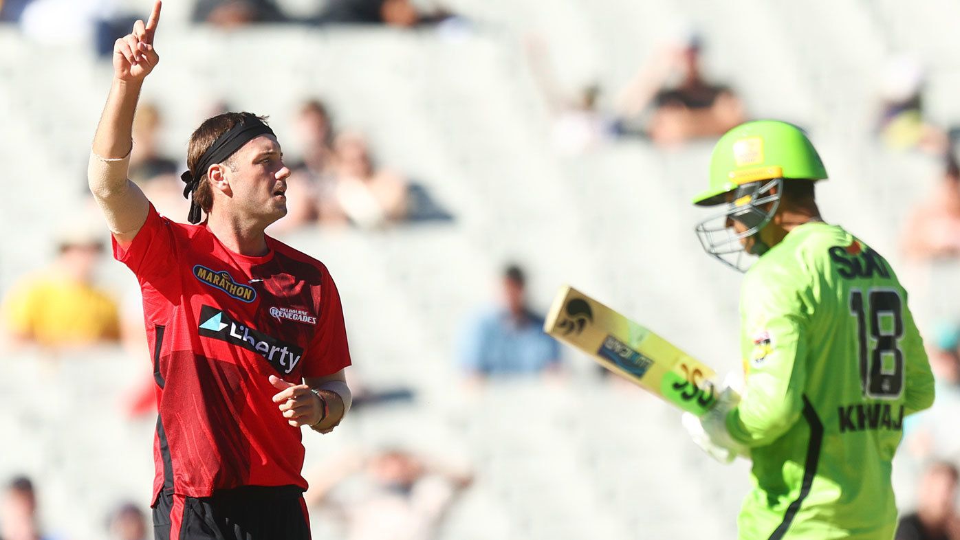 AFL clubs lining up to sign former BBL bowler Zak Evans as Category B rookie