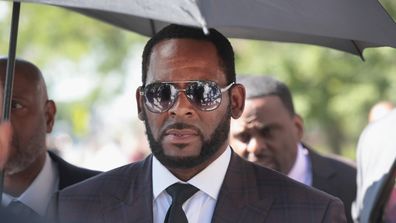 R. Kelly leaves the Leighton Criminal Courts Building following a hearing on June 26, 2019