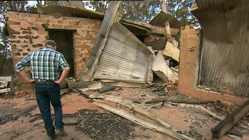 Residents later toured what was left of their homes. (9NEWS)