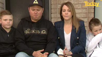 Robby, Sarah and their two sons Kash and Jaxon are one of thousands of families asked to stay home unless necessary.