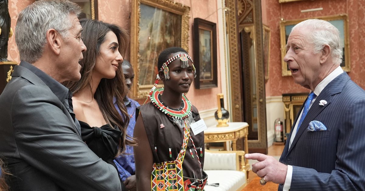 George Clooney's comment about King's health as he meets with monarch