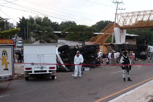 Accidentes de camiones de inmigrantes ilegales en México