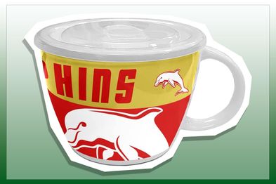 9PR: Dolphins Ceramic Soup Mug with Lid