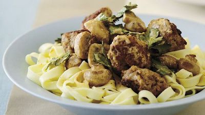 <a href="http://kitchen.nine.com.au/2016/05/17/18/37/pork-and-veal-meatballs-with-mushroom-sauce" target="_top">Pork and veal meatballs with mushroom sauce</a>