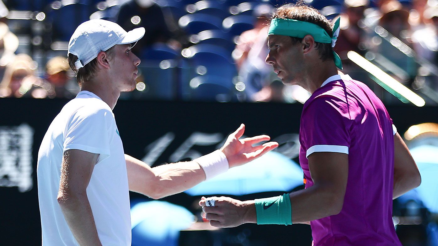 Denis Shapovalov and Rafael Nadal