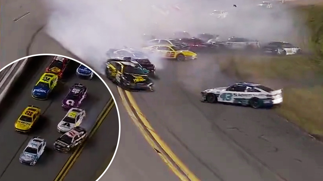 'World's fastest salvage yard': Enormous 18-car NASCAR wreck takes top Daytona 500 contenders out