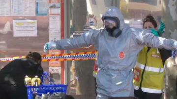 Hazmat crews were called in after a suspicious package intended for Mark McGowan was found to contain white powder. 