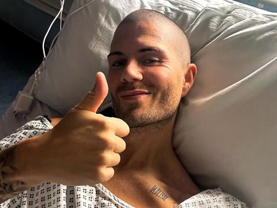 Max George from The Wanted reveals he's in hospital.