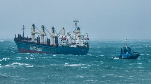 The ship Portland Bay lost power this morning off of Wattamolla Beach. 