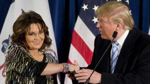 Sarah Palin and Donald Trump. (AP)