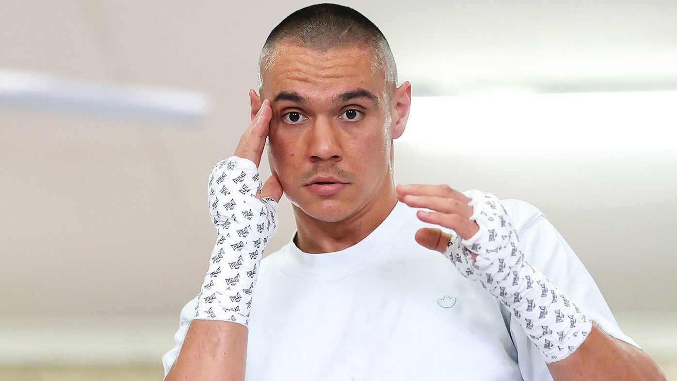 Tim Tszyu pictured in preaparation for his title fight against Brian Mendoza