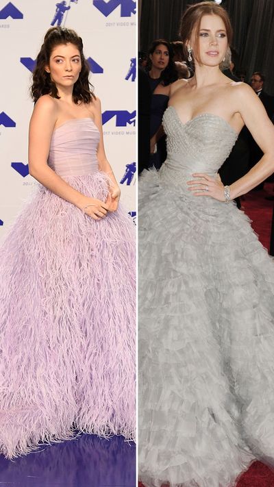 The colours may be different but Lorde and Amy Adams could be birds of the same feather.