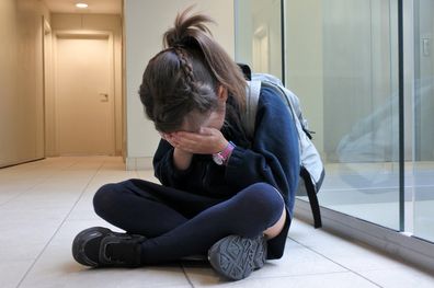 School refusal stock photo