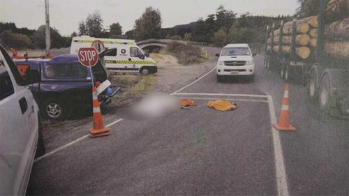 The scene soon after George Taiaroa was shot.