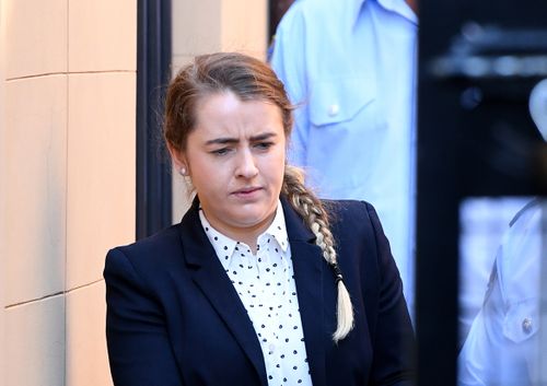 Tina Cahill gave evidence today in a Sydney court over the stabbing death of her fiance David Walsh. 