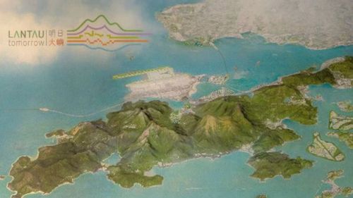 An artist's impression of the Lantau Tomorrow Vision project.