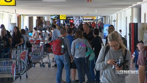 The $135 million investment features four new aerobridges, gates, and some 11,000 square metres of terminal space. (9NEWS)
