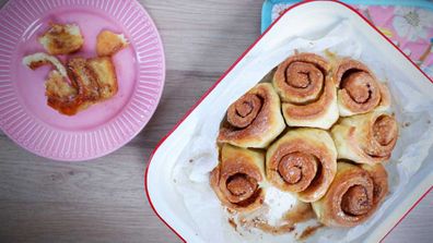 Perfect, easy, and just 4-ingredients makes these cinnamon scrolls a dream