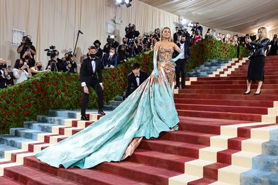 Blake Lively dress change transformation at Met Gala 2022