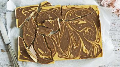 Recipe: <a href="http://kitchen.nine.com.au/2017/10/11/11/57/peanut-butter-and-chocolate-shards" target="_top">Peanut butter and chocolate shards</a>