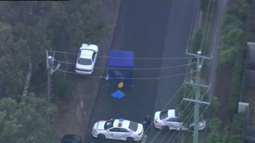 The stabbing occurred outside a 7-Eleven outlet. Picture: 9NEWS