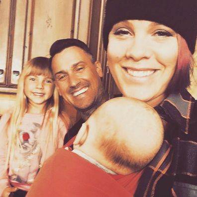 Pink, Carey Hart, Willow Hart and Jameson Hart