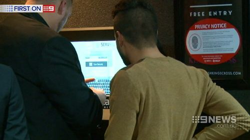 Patrons are required to hand over photo ID on entry. (9NEWS)