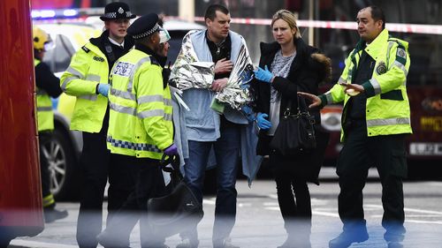 Witnesses have reported chaotic scenes outside London parliament. (Getty)