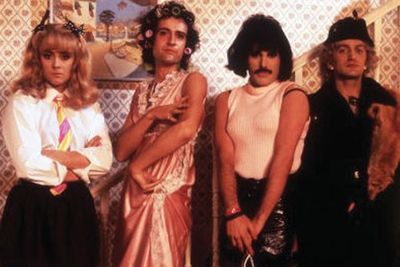 Freddie and the gang dragged it up for their infamous 'I Want To Break Free' video - turns out drummer Roger Taylor makes a totally pretty schoolgirl!