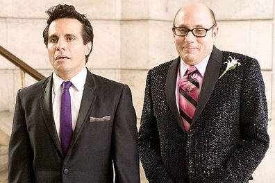 The gals on <I>Sex and the City</I> have often been described as gay men in women's bodies, but there were some actual homosexuals on the series. Foremost among them were Stanford Blatch (Willie Garson) and Anthony Marentino (Mario Cantone). They hated each other in the TV series, but hooked up in the first movie and married in the sequel.