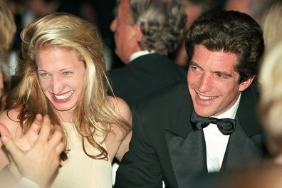 John F. Kennedy, Jr. and Carolyn Bessette Kennedy at a Cartier reception, 1996