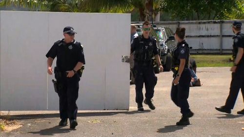 Sections of Cairns are in lockdown with US Vice President Mike Pence visiting the city.